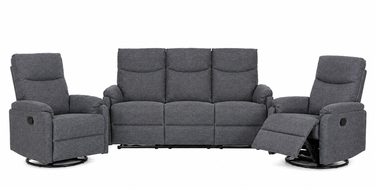 BELFAST 3+1+1 ISTUTTAVAT RECLINER SOHVAT, HYGGE TUMMANHARMAA KANGAS